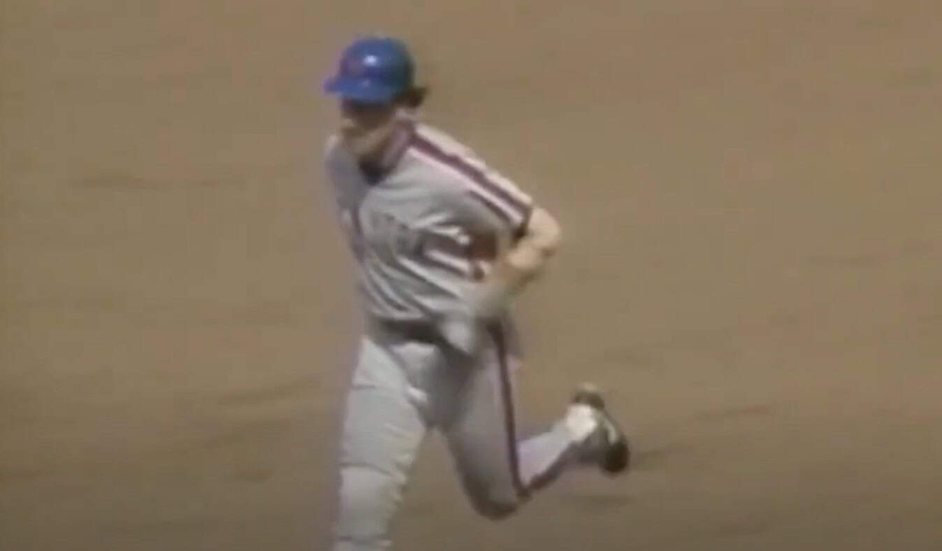 Image of Gary Carter, a top player of the 80s, featured in the debate.